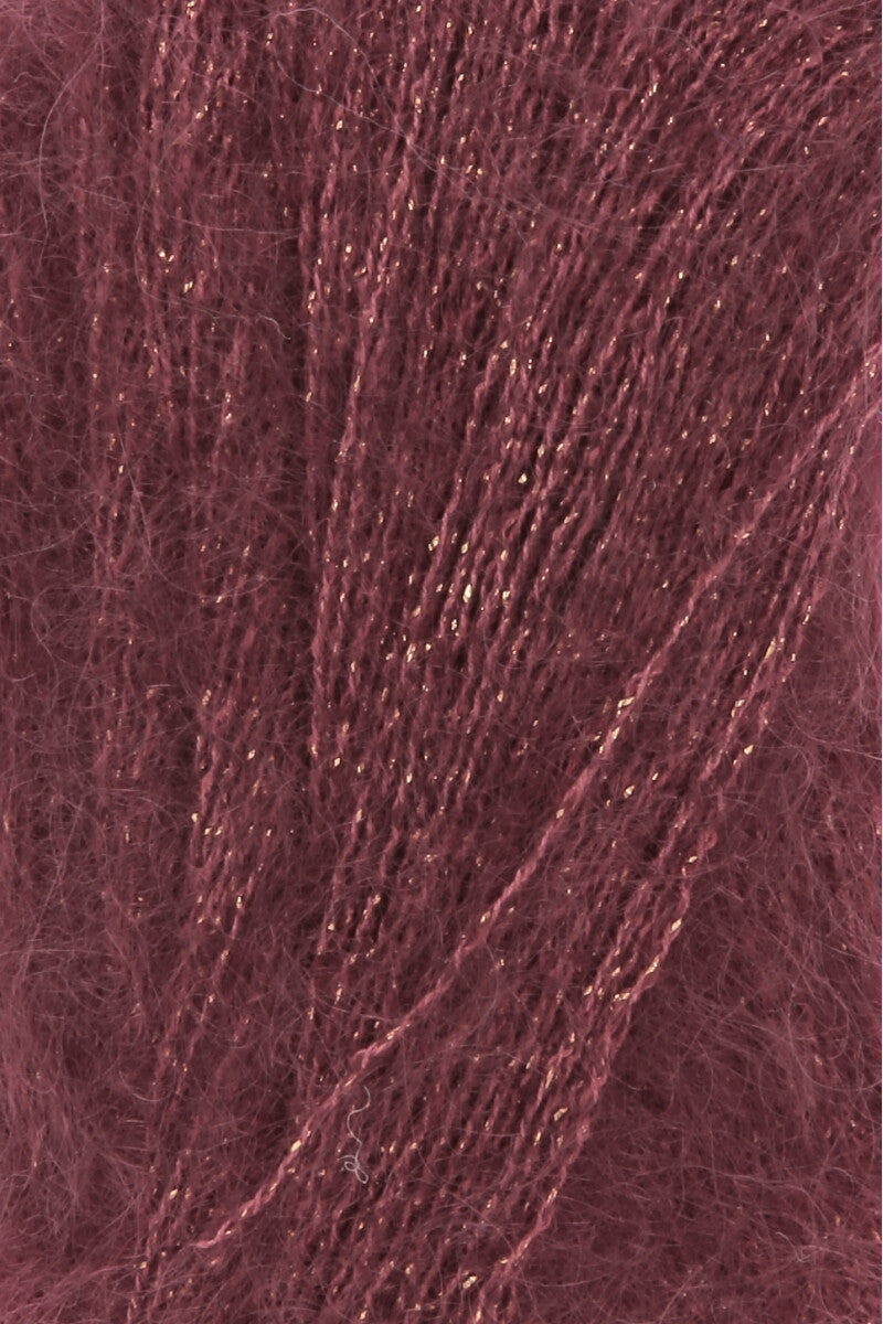 Lang Yarns Lace Lamé – 25g / 310m – Wine Red (0062) – detail