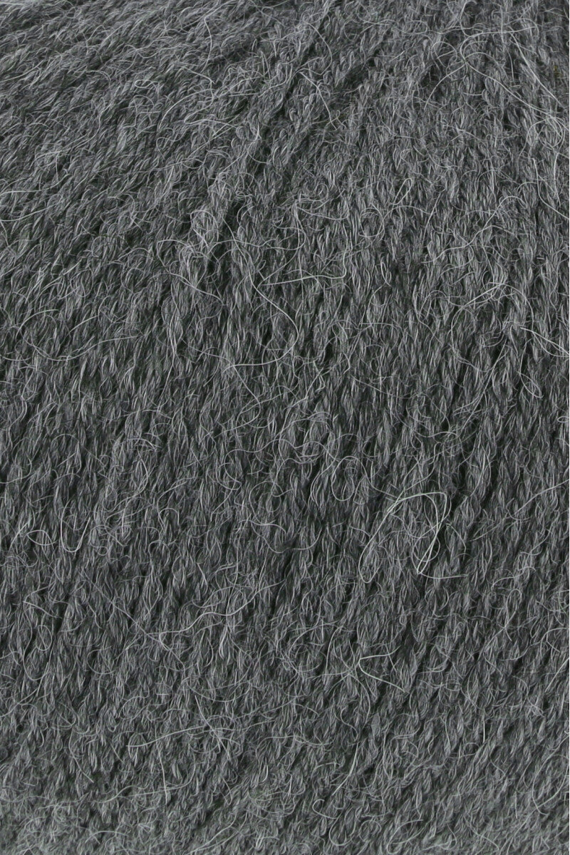 Lang Yarns Alpaca Soxx 6-ply Yarn, 390m / 150g – Dark Grey Mélange (0105), yarn texture