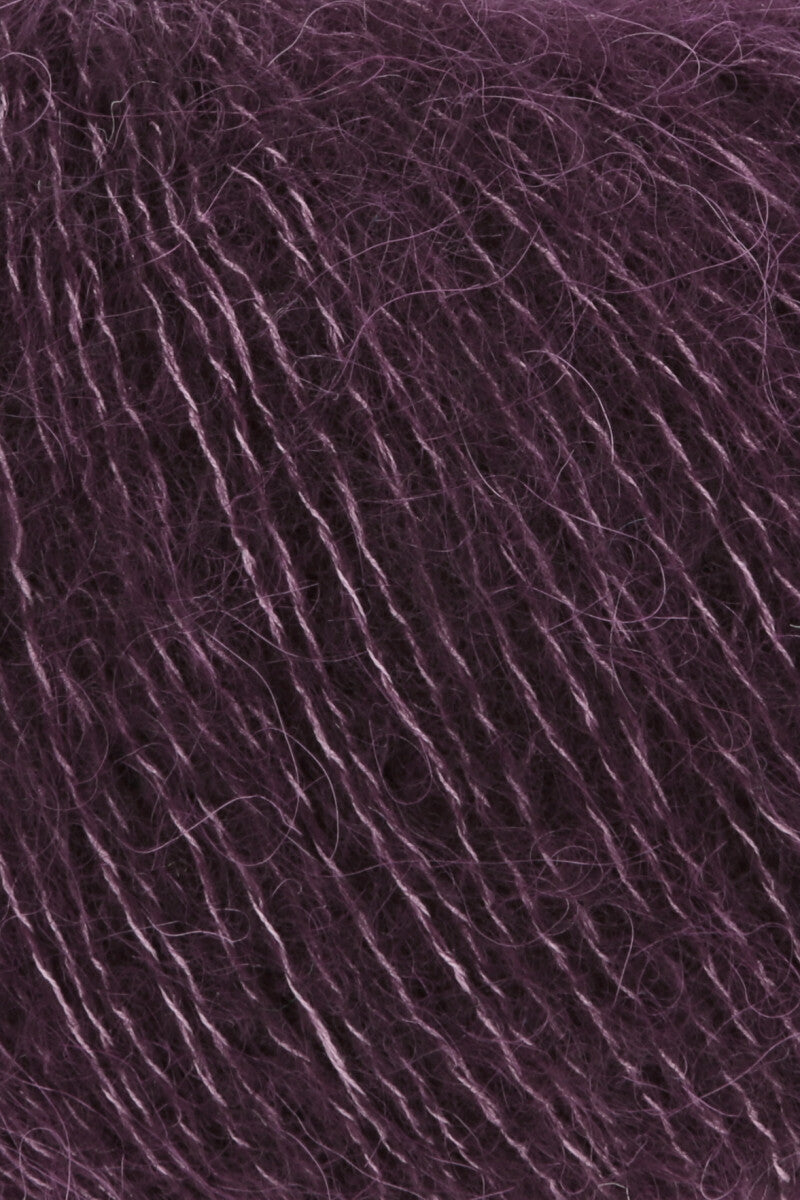 Lang Yarns Zen – 25g / 200m – Eggplant (0080) – detail