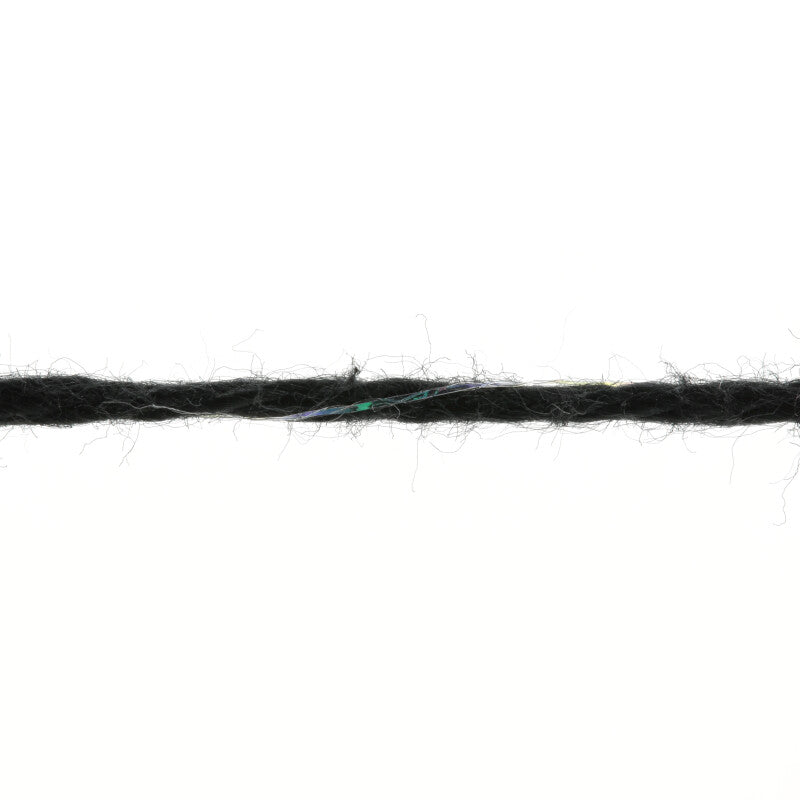 Lang Yarns Quattro Lamé – 50g / 120m – Black (0004) – yarn texture