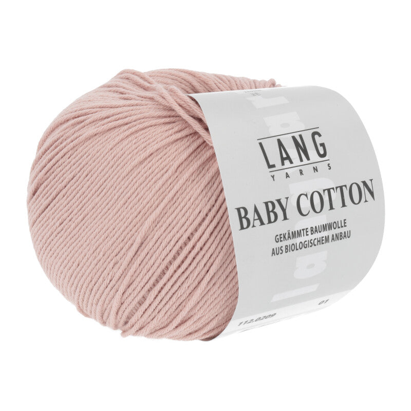 Lang Yarns Baby Cotton – 50g / 180m – Dark Rose (0209)