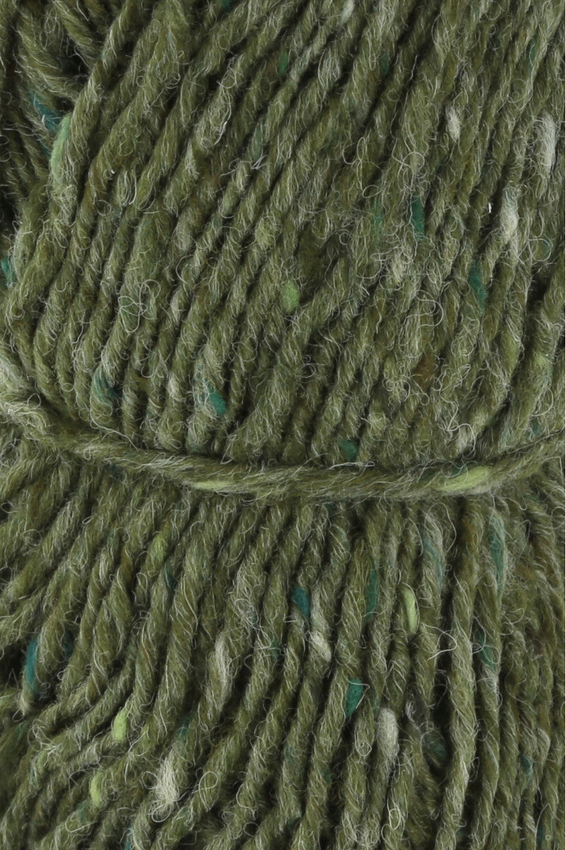 Lang Yarns Donegal Tweed+ Yarn, 105m / 50g – Green (0017), yarn texture
