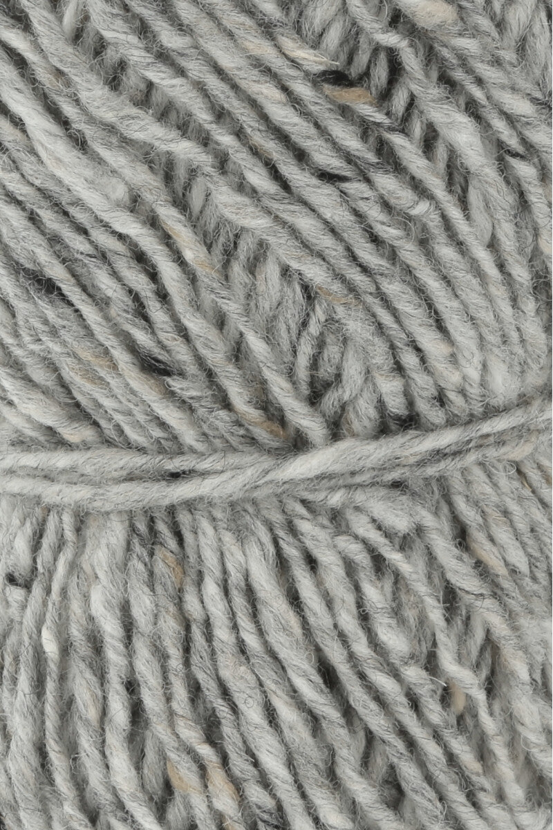 Lang Yarns Donegal Tweed+ Yarn, 105m / 50g – Light Grey (0023), yarn texture