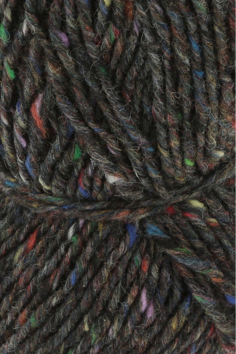 Lang Yarns Donegal Tweed+ Yarn, 105m / 50g – Grey (0024), yarn texture