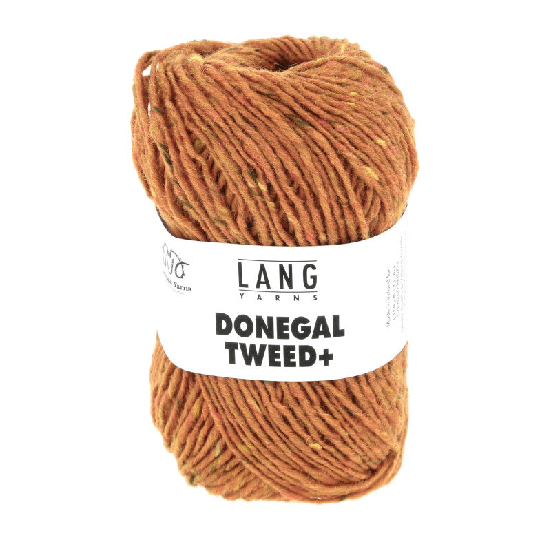 Lang Yarns Donegal Tweed+ Yarn, 105m / 50g – Orange (0059)