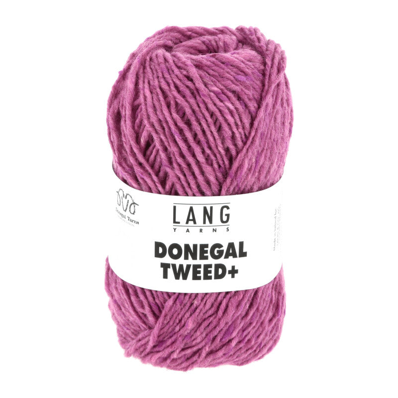 Lang Yarns Donegal Tweed+ Yarn, 105m / 50g – Pink (0065)