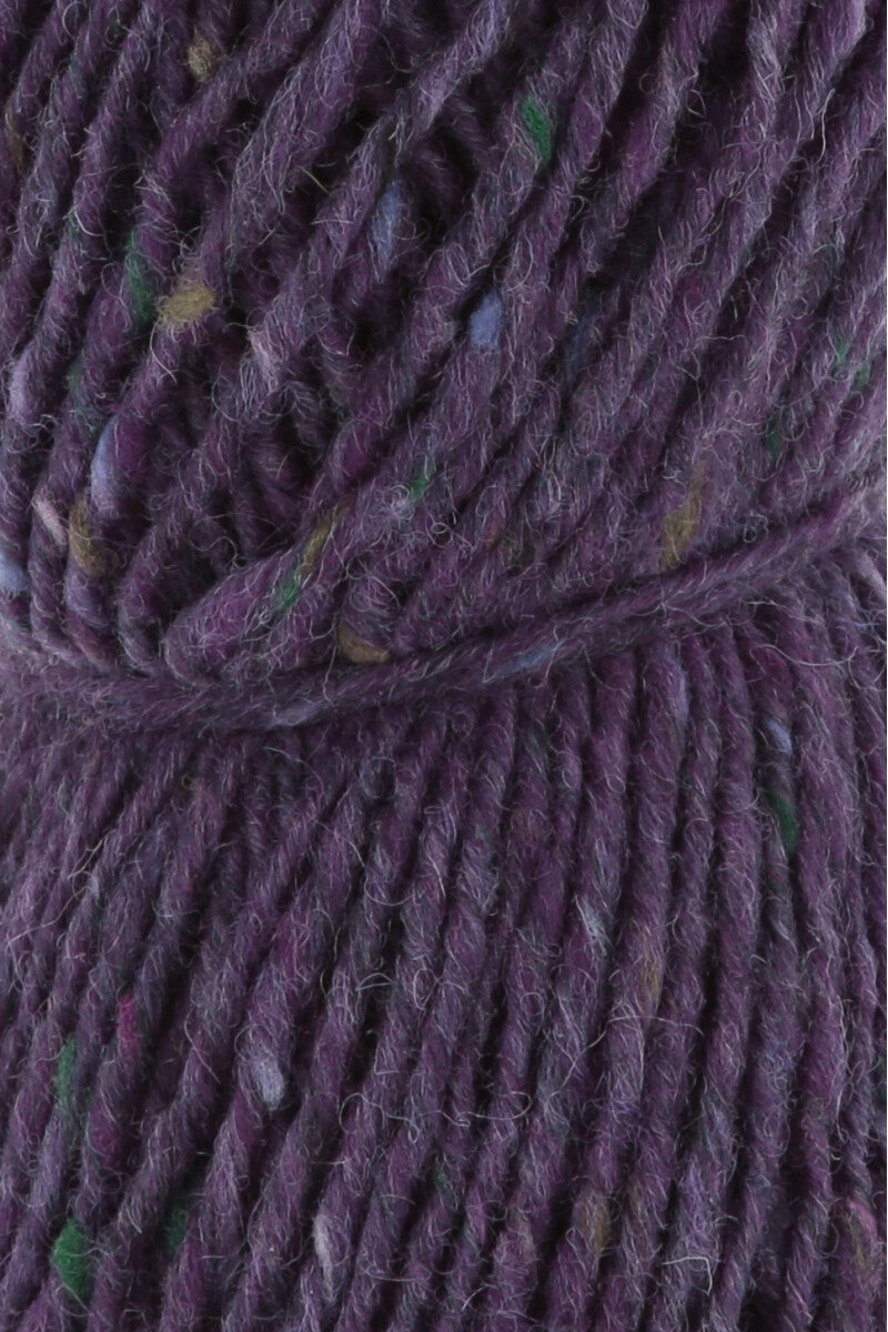 Lang Yarns Donegal Tweed+ Yarn, 105m / 50g – Purple (0090), yarn texture