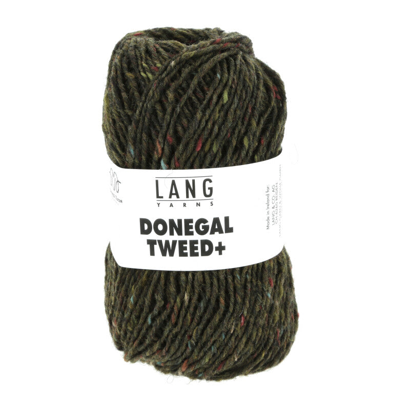 Lang Yarns Donegal Tweed+ Yarn, 105m / 50g – Olive (0098)