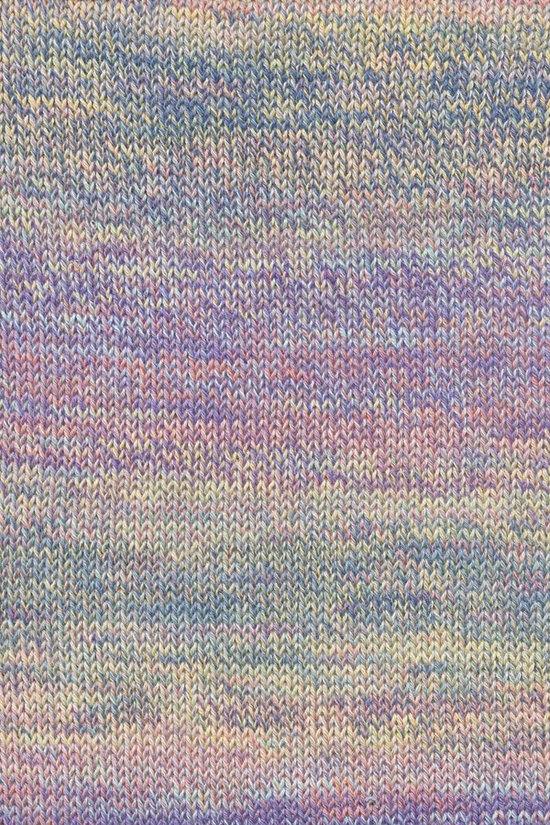 Lang Yarns Illusion – 100g / 270m – Purple/Petrol/Yellow/Light Blue (0002) – detail