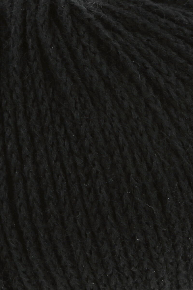Lang Yarns Nomad – 25g / 125m – Black (0004) – detail