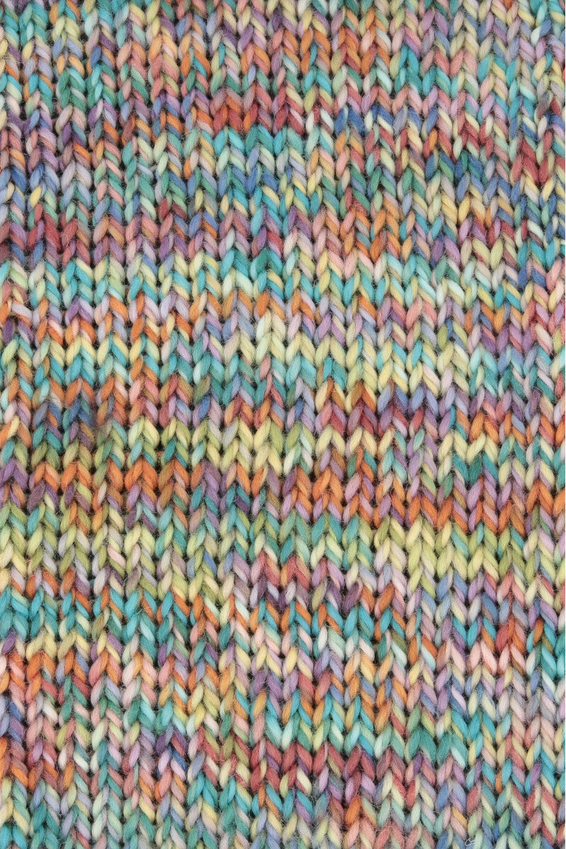 Lang Yarns Twister – 100g / 100m – Light Blue/Orange/Lavender (0001) – detail