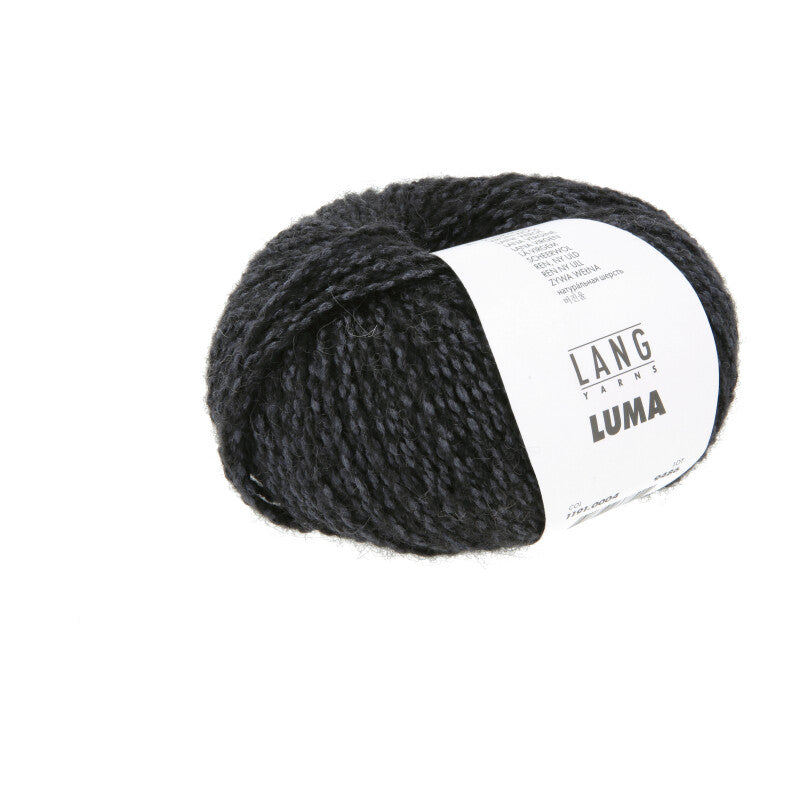 Lang Yarns Luma – 50g / 120m – Black (0004)
