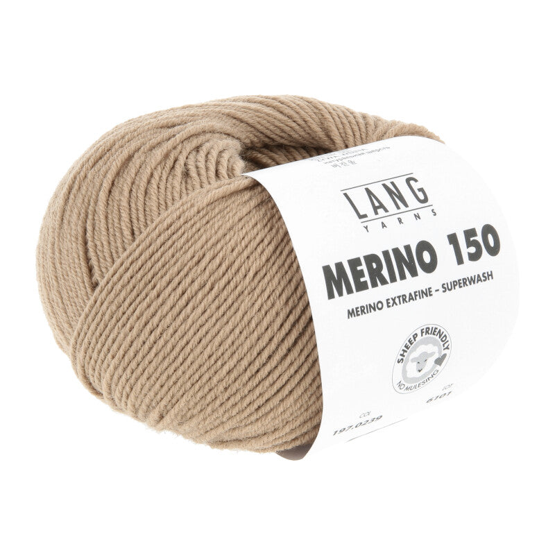 Lang Yarns Merino 150 Yarn, 150m / 50g – Camel (0239)