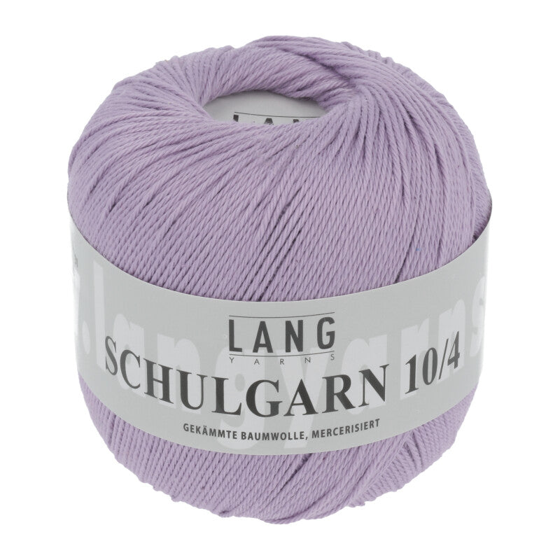 Lang Yarns Schulgarn 10/4 – 100% cotton yarn, 50g/160m – Lavender (0046)