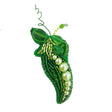 Beadwork kit for Creating Broоch Crystal Art Peas