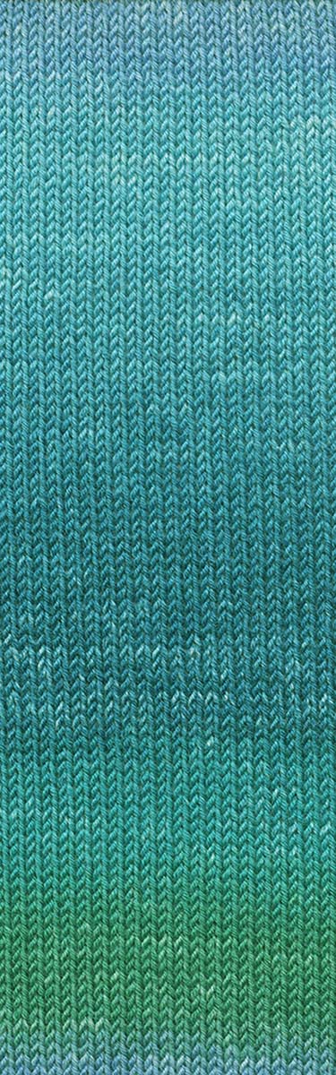 Lang Yarns Merino 120 Dégradé – 50g / 120m – Petrol/Green/Blue (0018) – detail