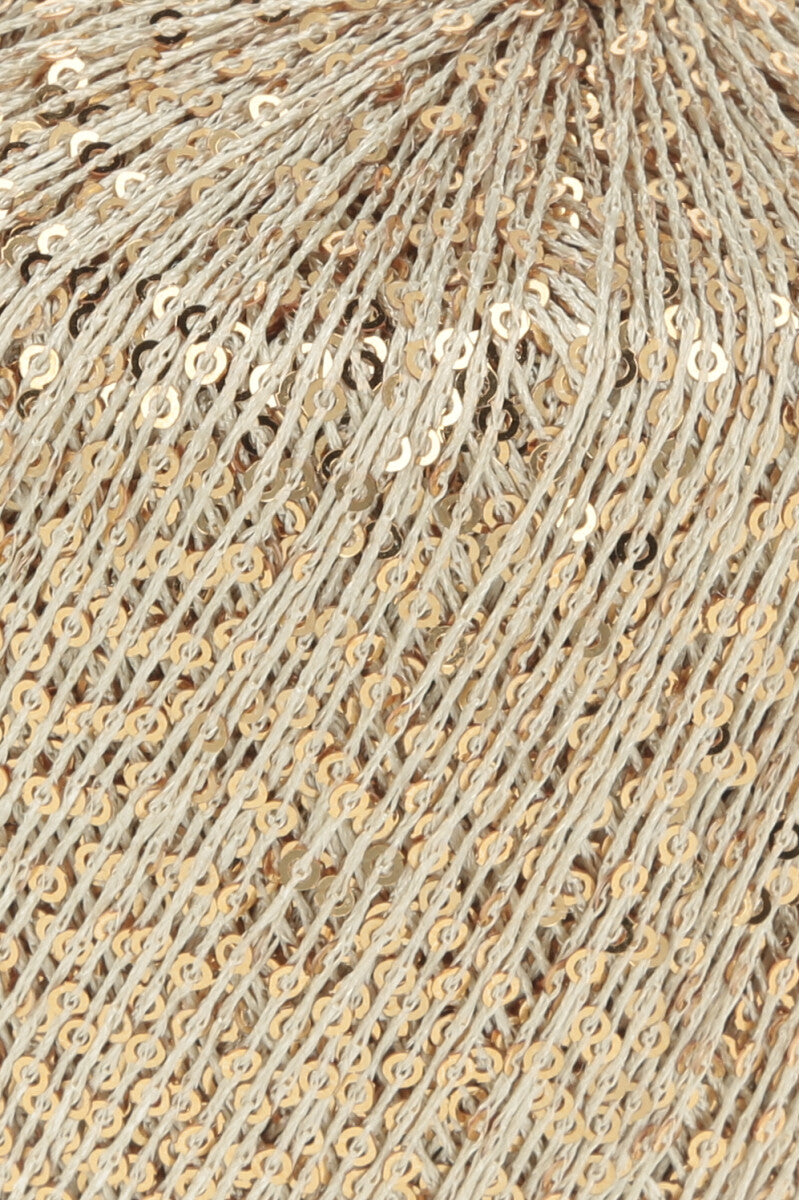 Lang Yarns Paillettes – 25g / 112m – Light Beige (0096) – detail