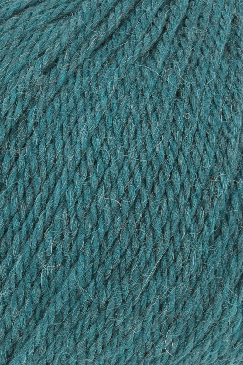 Lang Yarns Baby Alpaca Yarn, 170m / 50g – Turquoise Mélange (0071), yarn texture