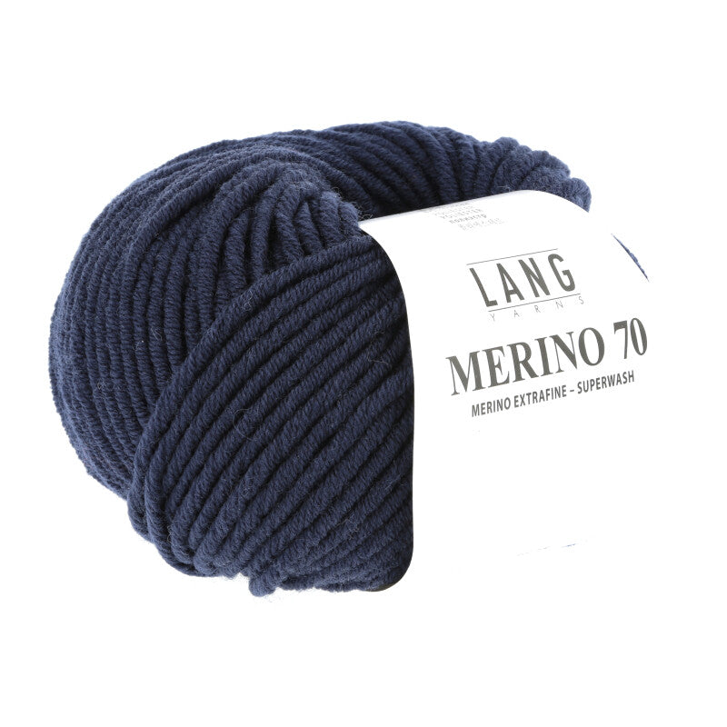 Lang Yarns Merino 70 – 50g / 70m – Navy (0025)