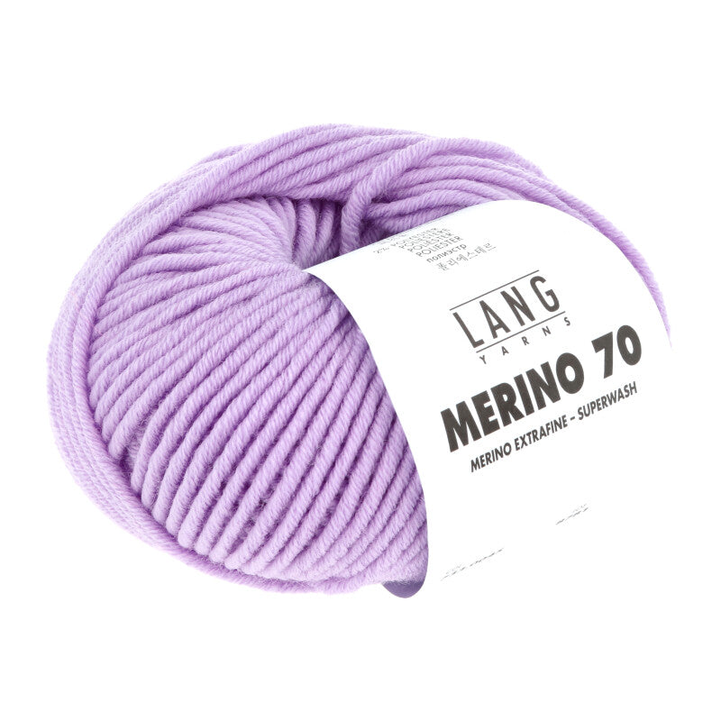 Lang Yarns Merino 70 – 50g / 70m – Lilac (0045)