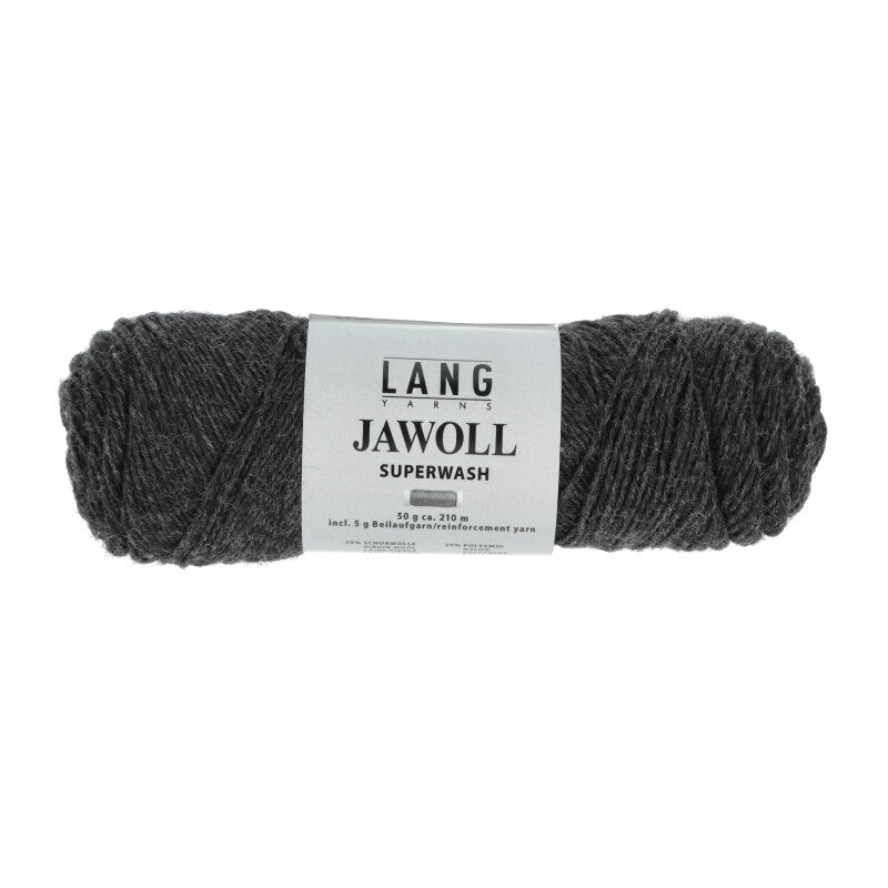 Lang Yarns Jawoll Yarn, 190m / 50g – Anhtracite Mélange (0070)