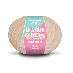 Circulo - Amigurumi Pelucia Yarn, Special Velvet Chenille Yarn for Crochet & Knitting, Amigurumi Plush Yarn for Amigurumi and Blanket,  85 g - 131 meters