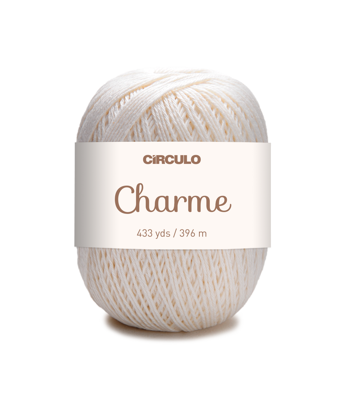 Circulo CHARME – Hilo 100% algodón mercerizado brasileño, 396m / 150g