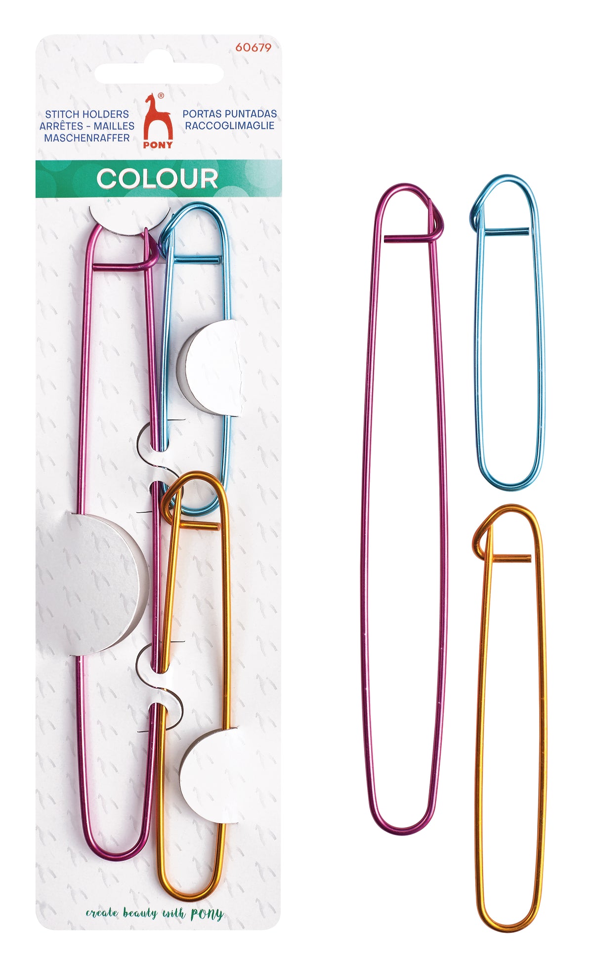 Pony Aluminium Stitch Holder Set – 3 pcs, 3 pcs