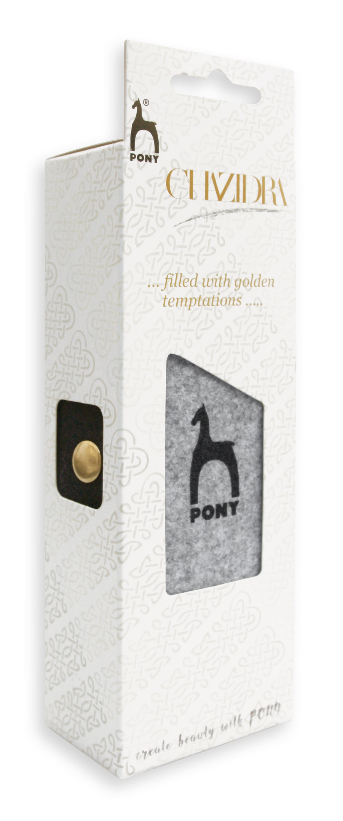 Pony Chazidra Accessories Felt Gift Case – Black/Grey, Black/Grey