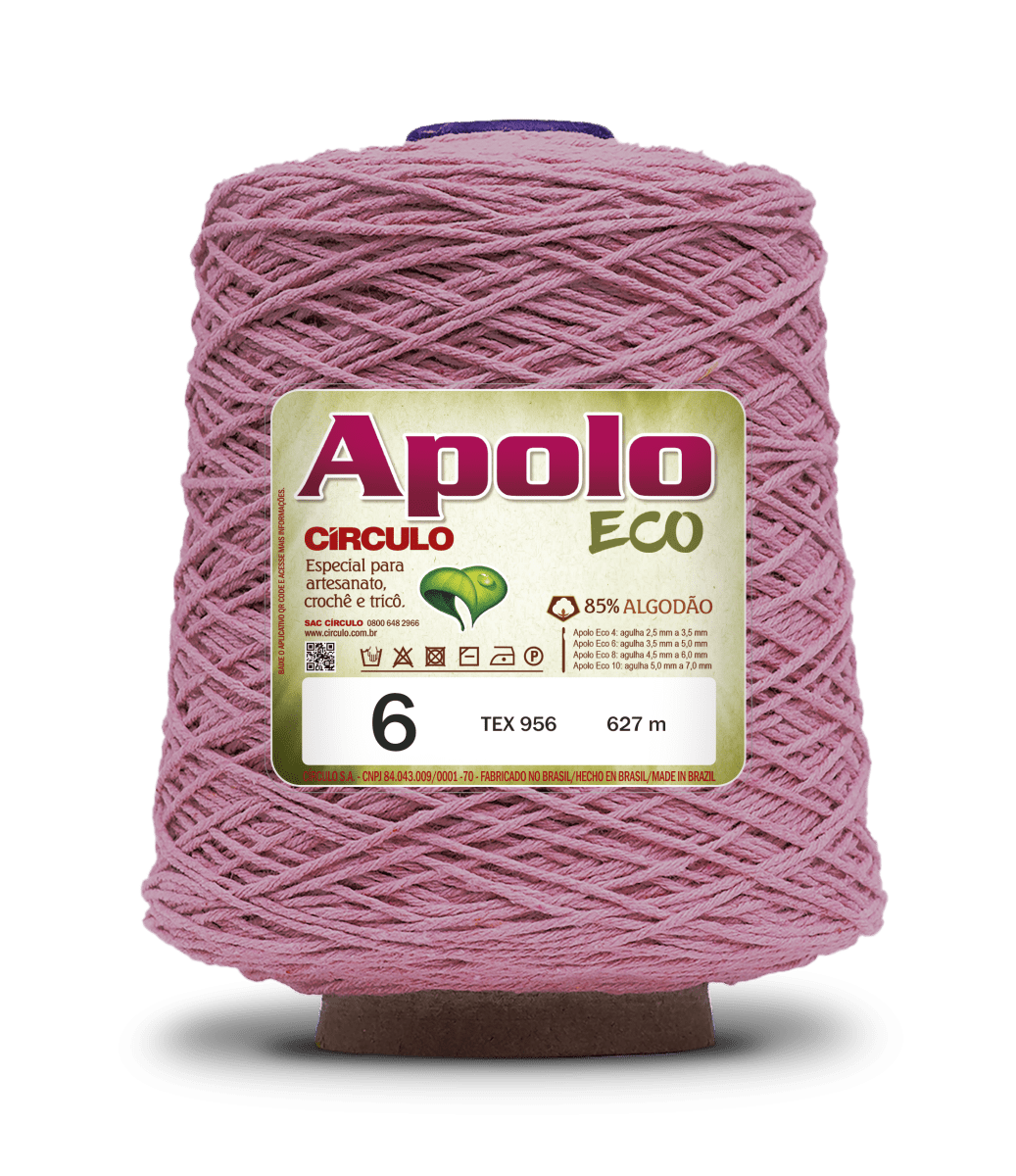 Apolo Eco 4/6 Cotton Cord Yarn – Ideal for Crochet Bags & Home Decor (600g) - Leo Hobby