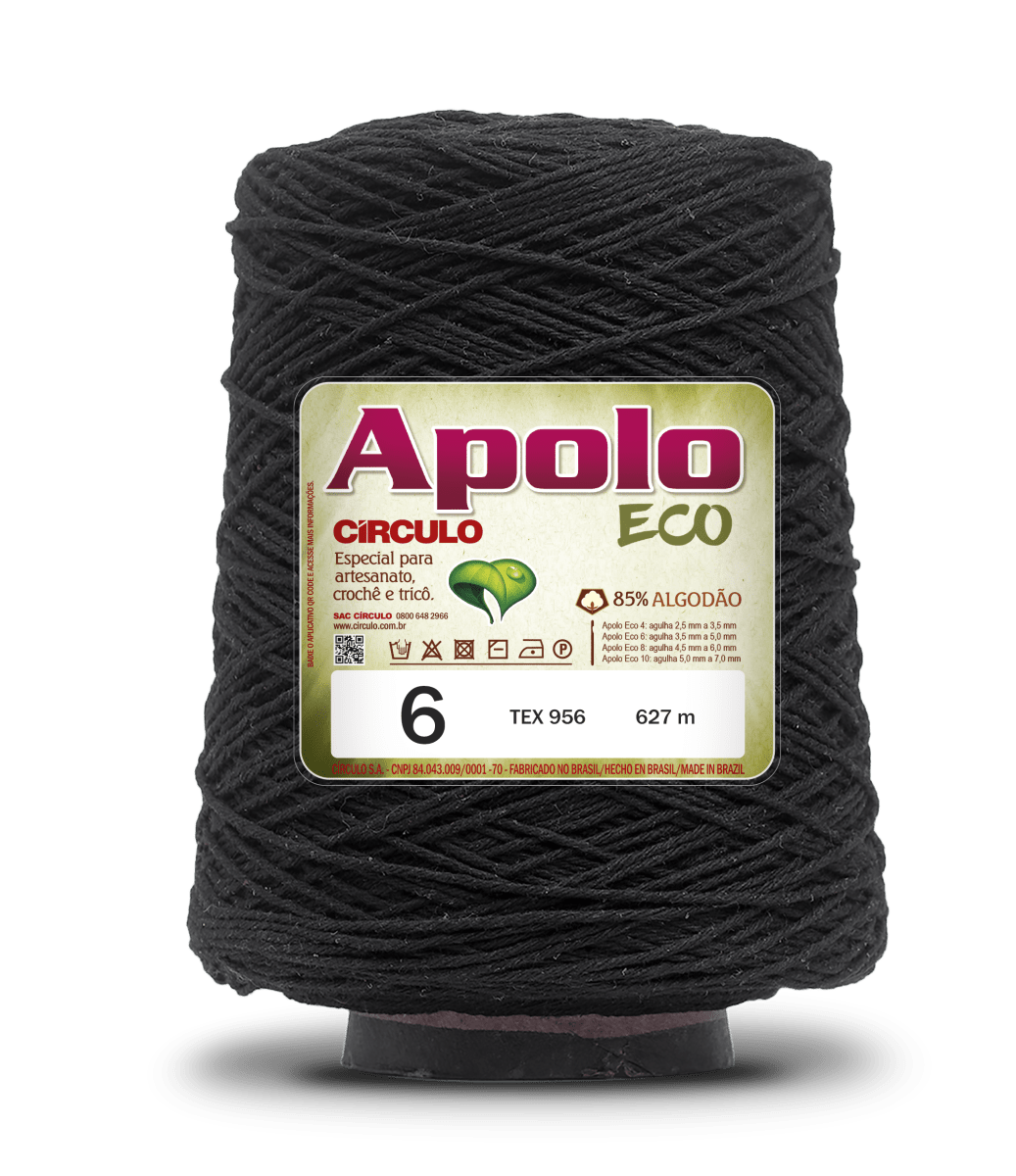 Apolo Eco 4/6 Cotton Cord Yarn – Ideal for Crochet Bags & Home Decor (600g) - Leo Hobby
