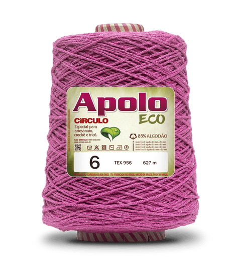 Apolo Eco 4/6 Cotton Cord Yarn – Ideal for Crochet Bags & Home Decor (600g) - Leo Hobby