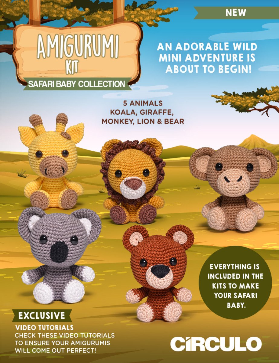 Circulo Amigurumi (EXP) 100% Cotton Yarn for Crochet and Knitting, 254m/125g - Leo Hobby Marketplace