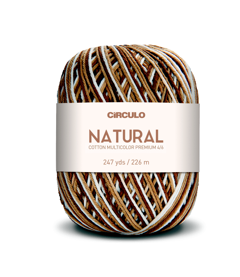 Circulo Barroco Multicolor Premium 4/6, 100% Cotton Yarn for Crochet and Knitting, 226m/200g - Leo Hobby Marketplace