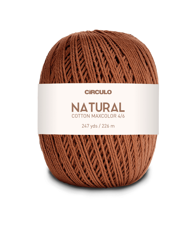 Circulo Natural Cotton Maxcolor (Barroco) 4/6 100% Cotton Yarn for Crochet and Knitting, 226m/200g - Leo Hobby Marketplace