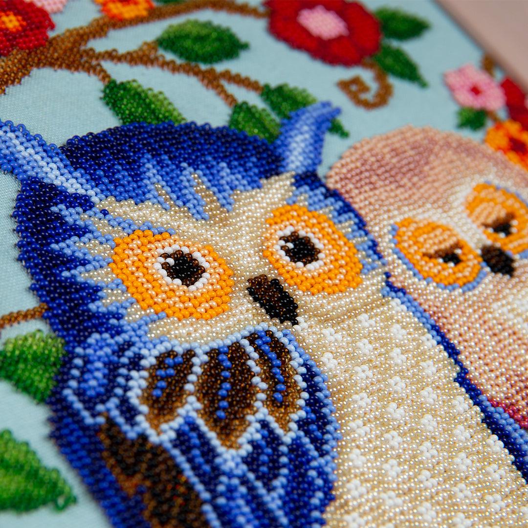 Kit components for Happy Family beadwork