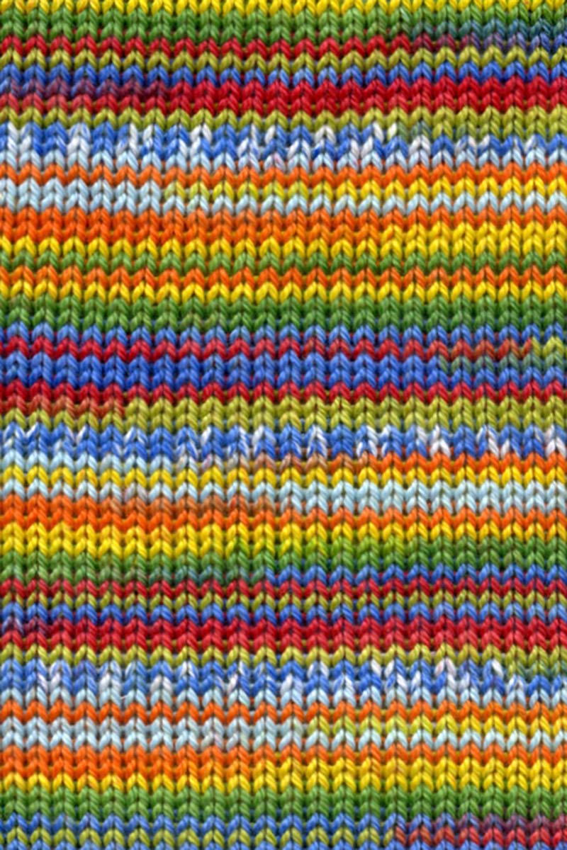 Lang Yarns Tissa Color – 50g / 80m – Multicolour Orange/Green/Blue (0258) – detail