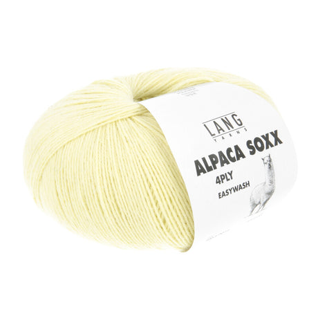 Lang Yarns Alpaca Soxx 4-ply Yarn, 390m / 100g – Baby Yellow (0012)