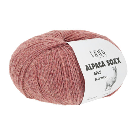 Lang Yarns Alpaca Soxx 4-ply Yarn, 390m / 100g – Coral Mélange (0029)
