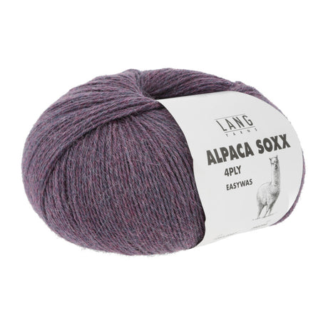 Lang Yarns Alpaca Soxx 4-ply Yarn, 390m / 100g – Violet Mélange (0047)