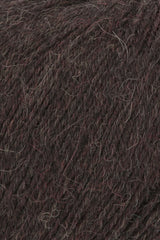Lang Yarns Alpaca Soxx 4-ply Yarn, 390m / 100g – Dark Brown Mélange (0068), yarn texture