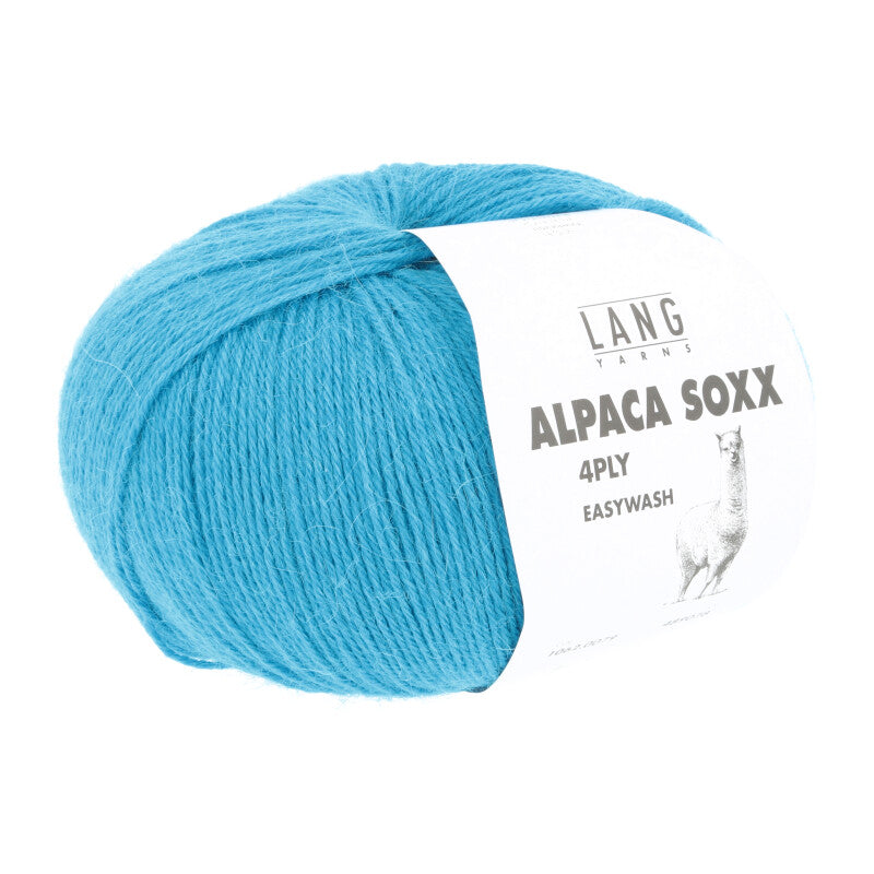 Lang Yarns Alpaca Soxx 4-ply Yarn, 390m / 100g – Turquoise (0079)