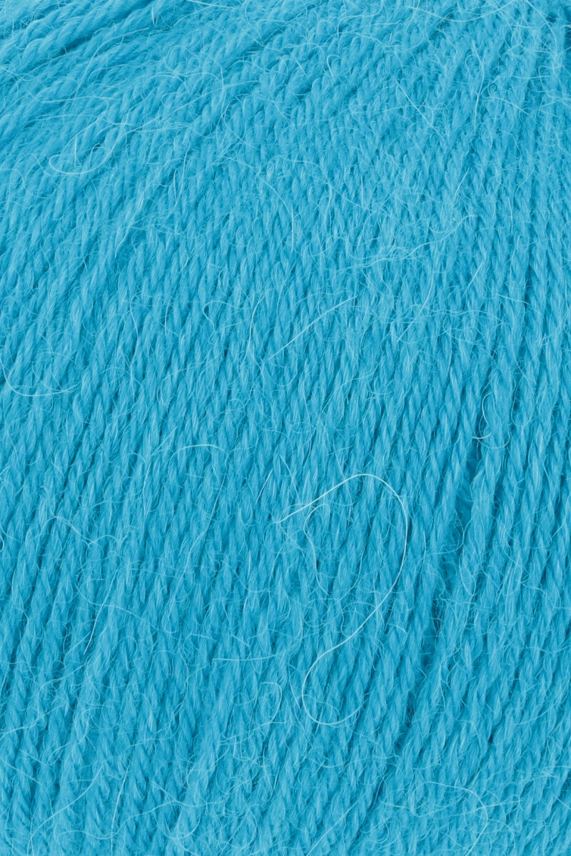 Lang Yarns Alpaca Soxx 4-ply Yarn, 390m / 100g – Turquoise (0079), yarn texture
