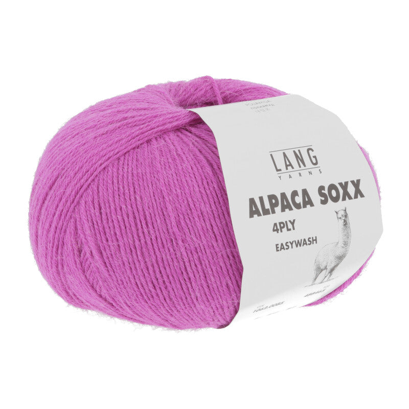 Lang Yarns Alpaca Soxx 4-ply Yarn, 390m / 100g – Pink (0085)