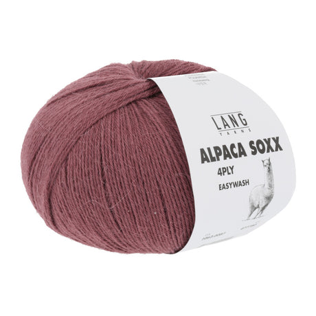 Lang Yarns Alpaca Soxx 4-ply Yarn, 390m / 100g – Rosewood (0087)