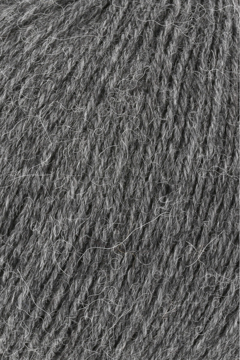 Lang Yarns Alpaca Soxx 4-ply Yarn, 390m / 100g – Dark Grey Mélange (0105), yarn texture