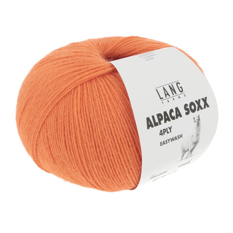 Lang Yarns Alpaca Soxx 4-ply Yarn, 390m / 100g – Orange (0159)