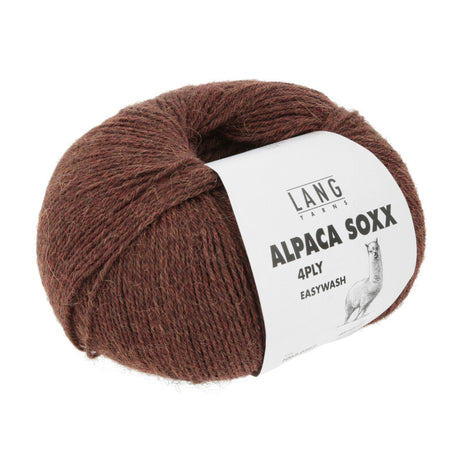 Lang Yarns Alpaca Soxx 4-ply Yarn, 390m / 100g – Cinnamon Mélange (0167)