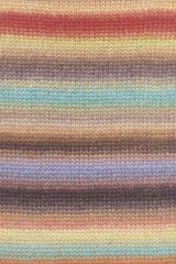 Lang Yarns Cloud Yarn, 260m / 100g – Brown/Red/Mint (0017), yarn texture