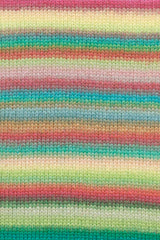 Lang Yarns Cloud Yarn, 260m / 100g – Yellow/Green/Turquoise/Pink (0029), yarn texture